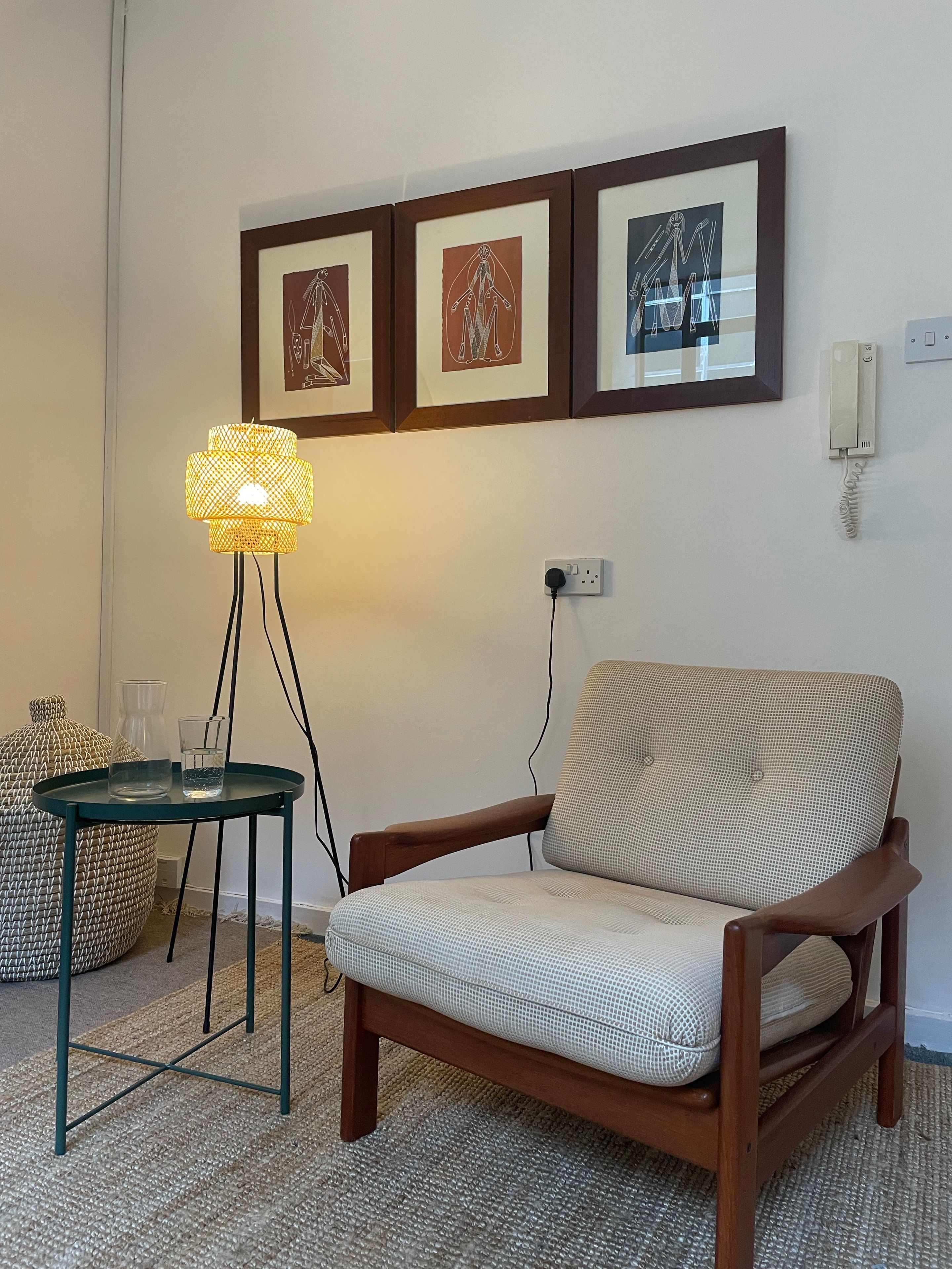 The therapy room at Print House Therapy, Dalston